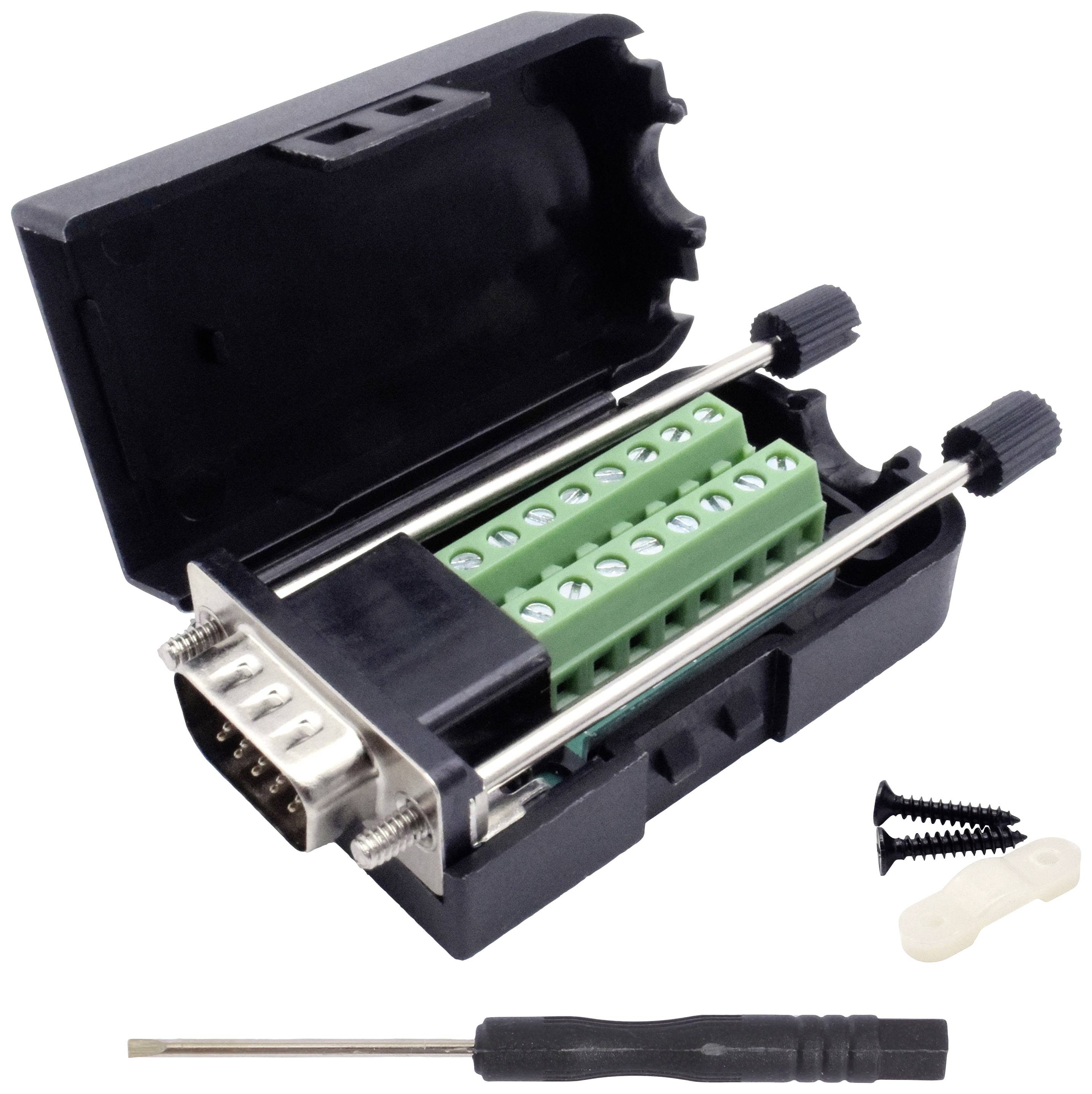 Quadrios 2010C256 VGA-Steckverbinder Stecker, gerade Polzahl: 15 Schwarz 1 Set