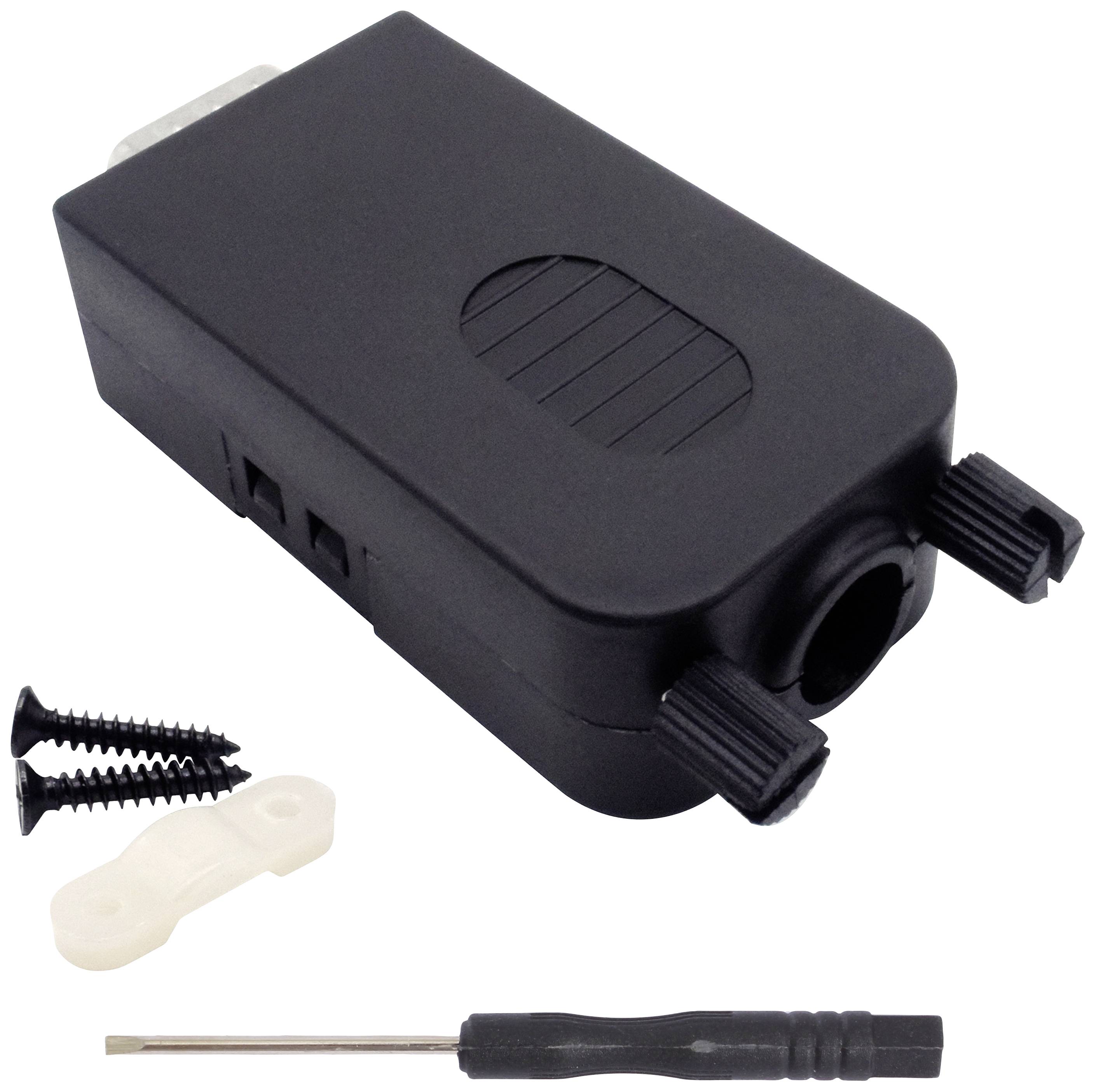 Quadrios 2010C256 VGA-Steckverbinder Stecker, gerade Polzahl: 15 Schwarz 1 Set