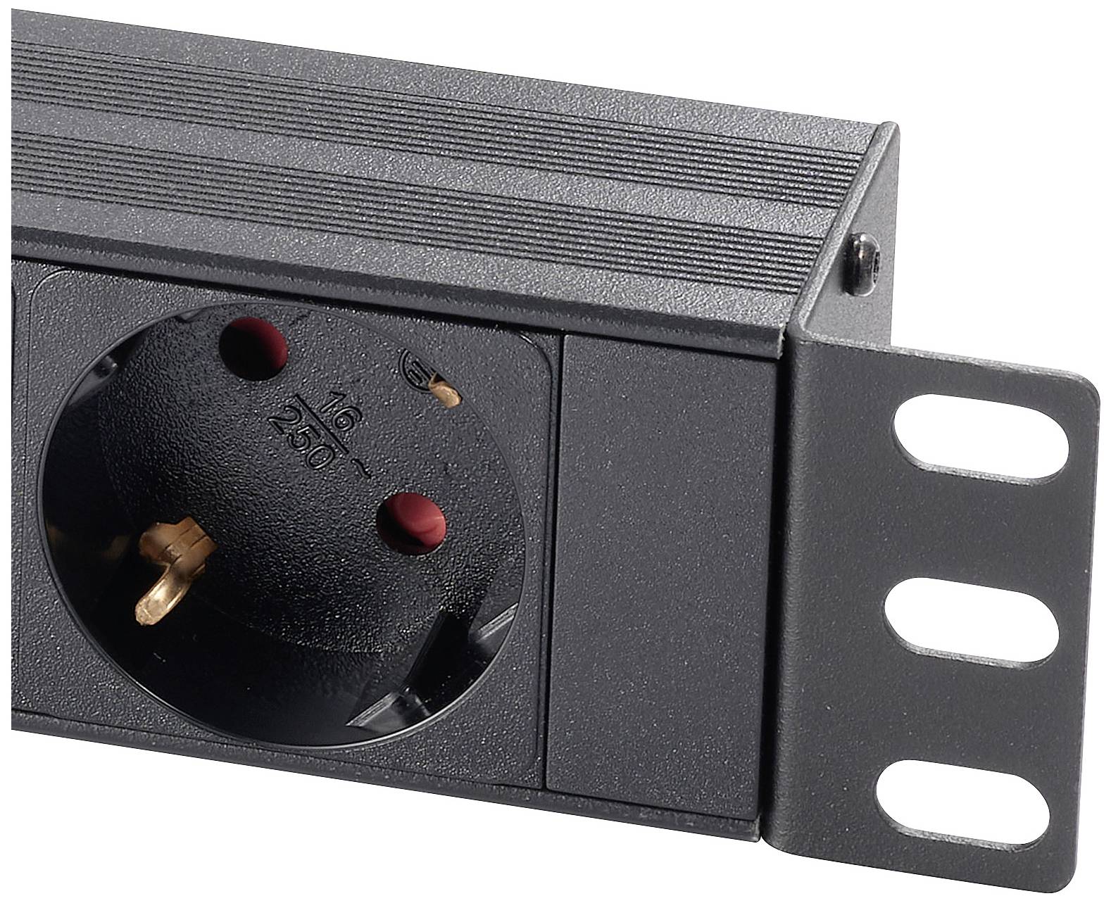 Sygonix SY-5799004 Steckdosenleiste 19 Zoll 9fach Schwarz Schutzkontakt 1St.