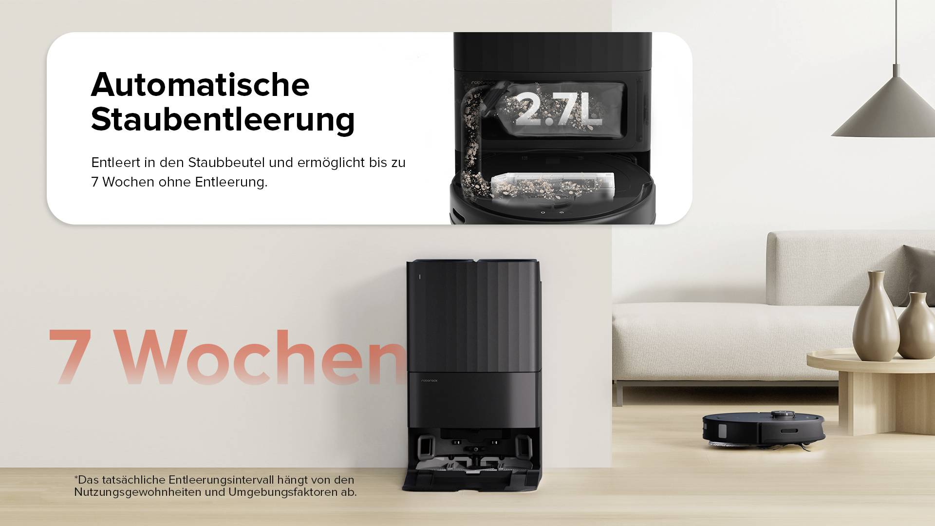 Roborock Qrevo Black Saug-und Wischroboter Schwarz kompatibel mit Amazon Alexa, kompatibel mit Google Home, Sprachgesteuert