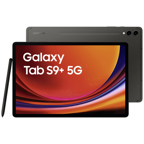 Samsung Galaxy Tab S9+ LTE/4G, 5G, WiFi 256GB Graphit Android-Tablet 31.5cm (12.4 Zoll) 2.0GHz, 2.8GHz, 3.36GHz Qualcomm®