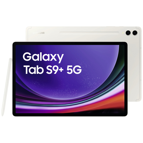 Samsung Galaxy Tab S9+ LTE/4G, 5G, WiFi 256GB Beige Android-Tablet 31.5cm (12.4 Zoll) 2.0GHz, 2.8GHz, 3.36GHz Qualcomm®