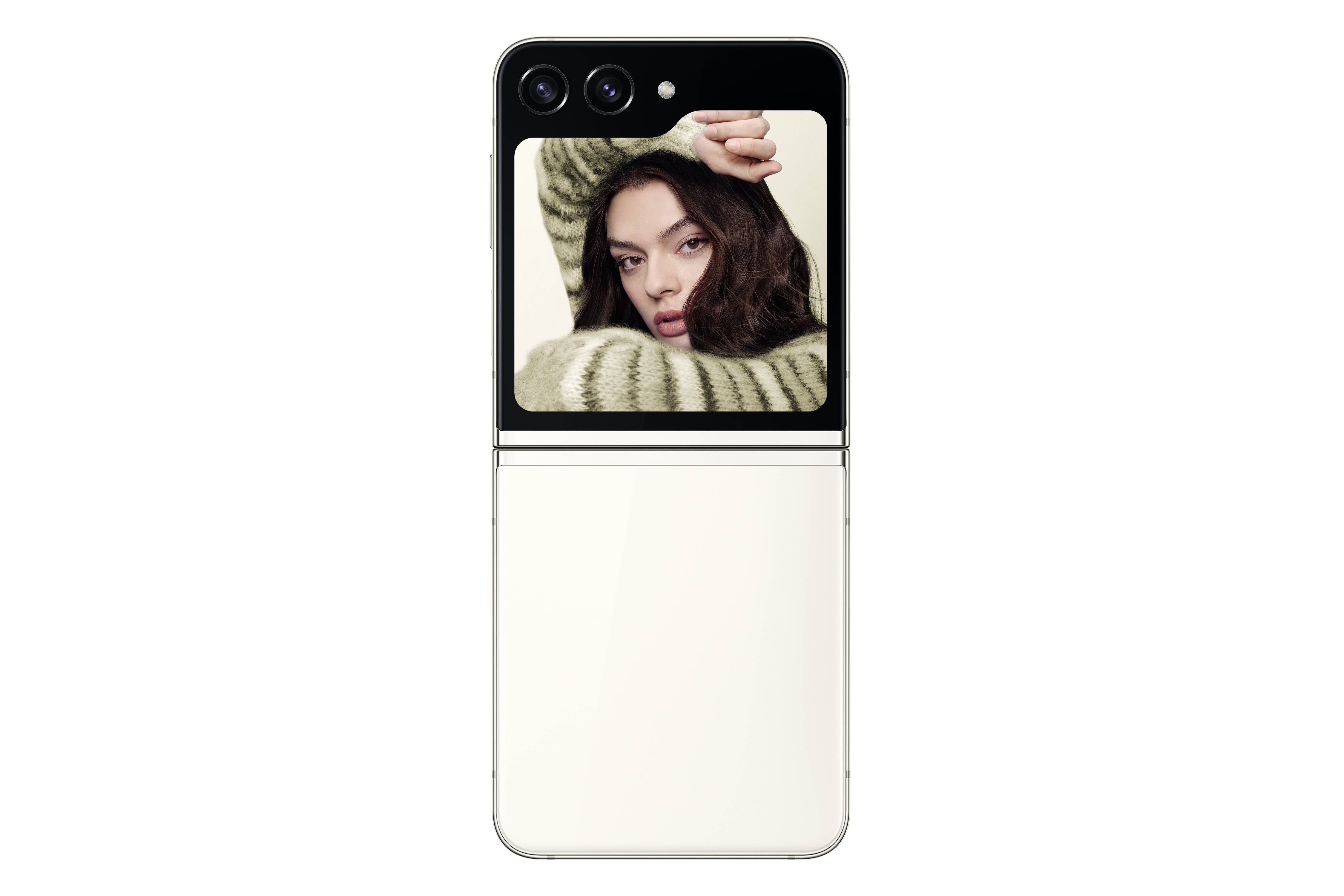 Samsung Galaxy Z Flip5 5G 256 GB Cream 17 cm (6.7 Zoll) Smartphone