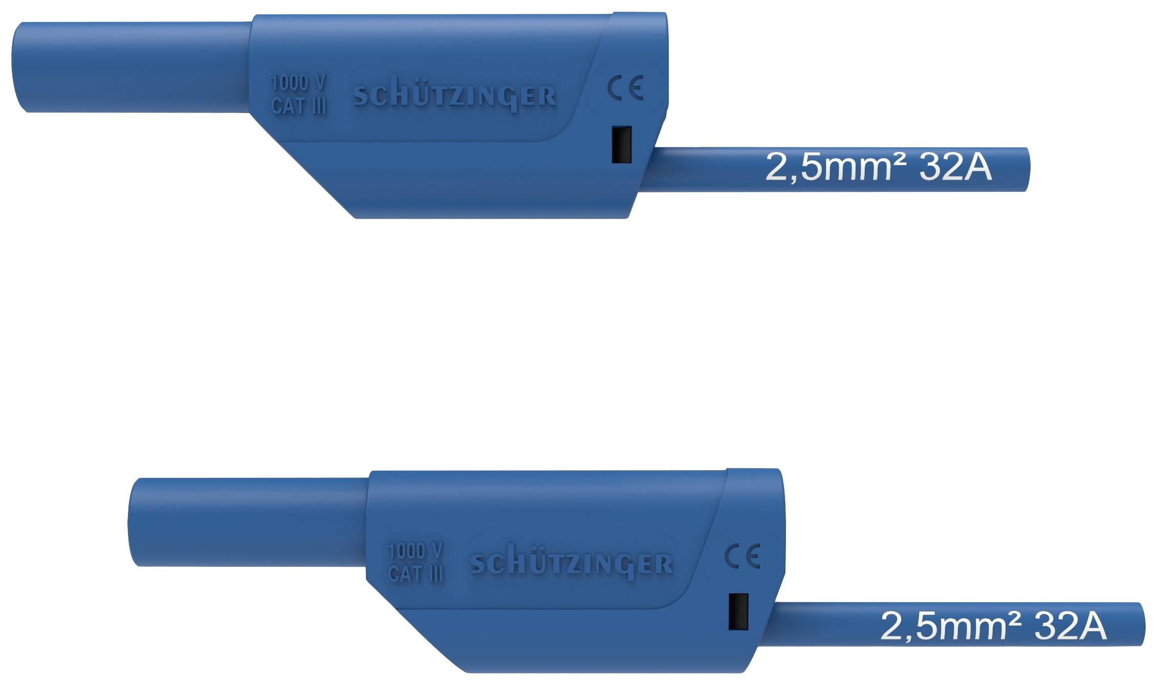 Schützinger Sicherheits-Messleitung 150cm Blau 1St.