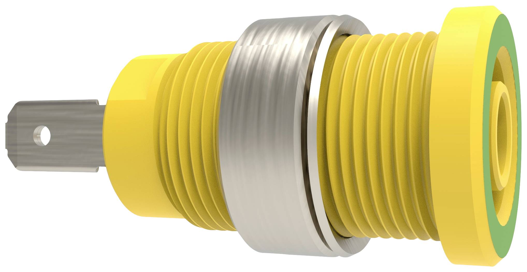 Schützinger Sicherheits-Einbaubuchse Grün-Gelb