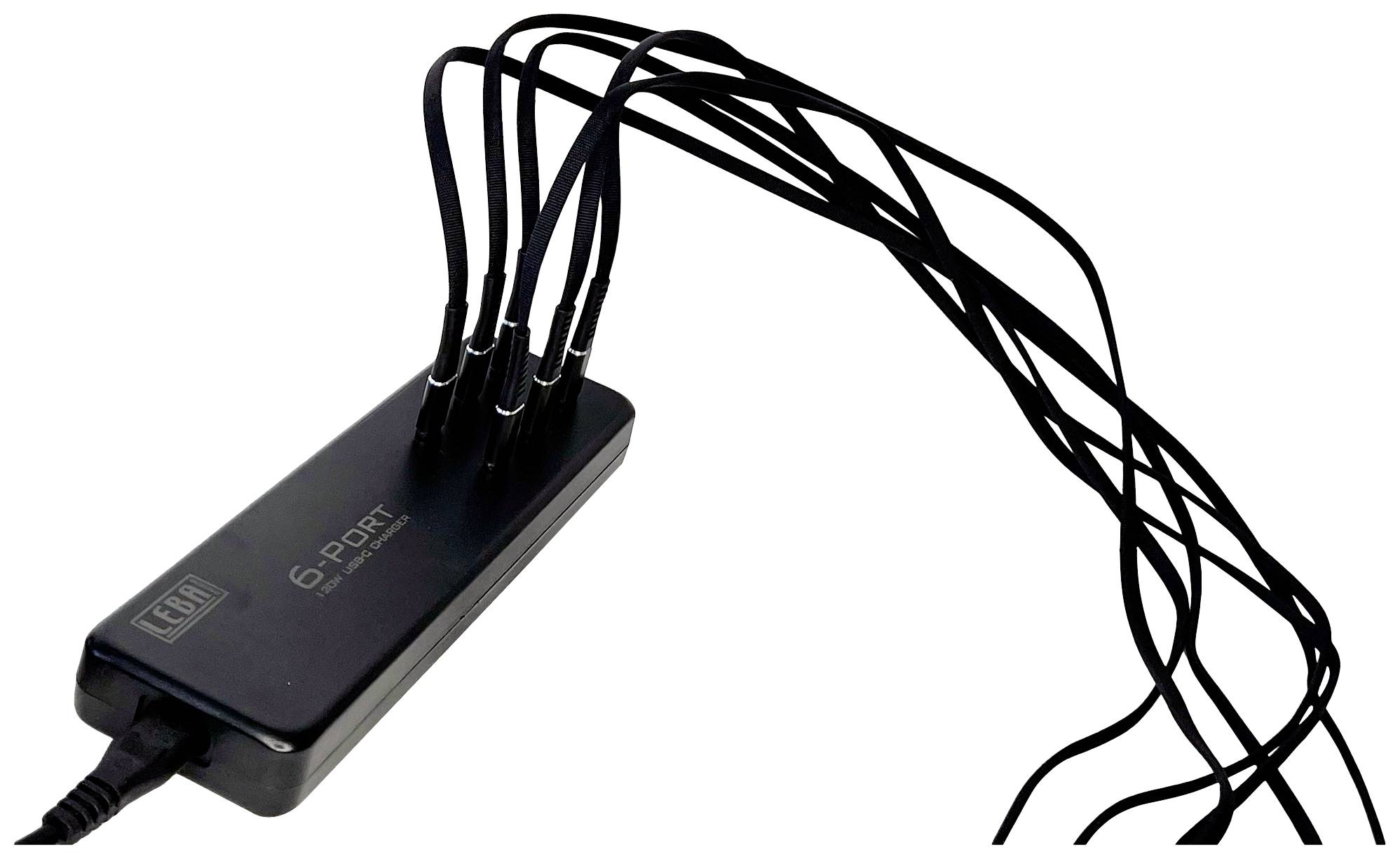 Leba Innovation NoteCharge 6 Lade- und Managementsystem Mobiles Ladesystem für USB-Typ C™ verkabelt