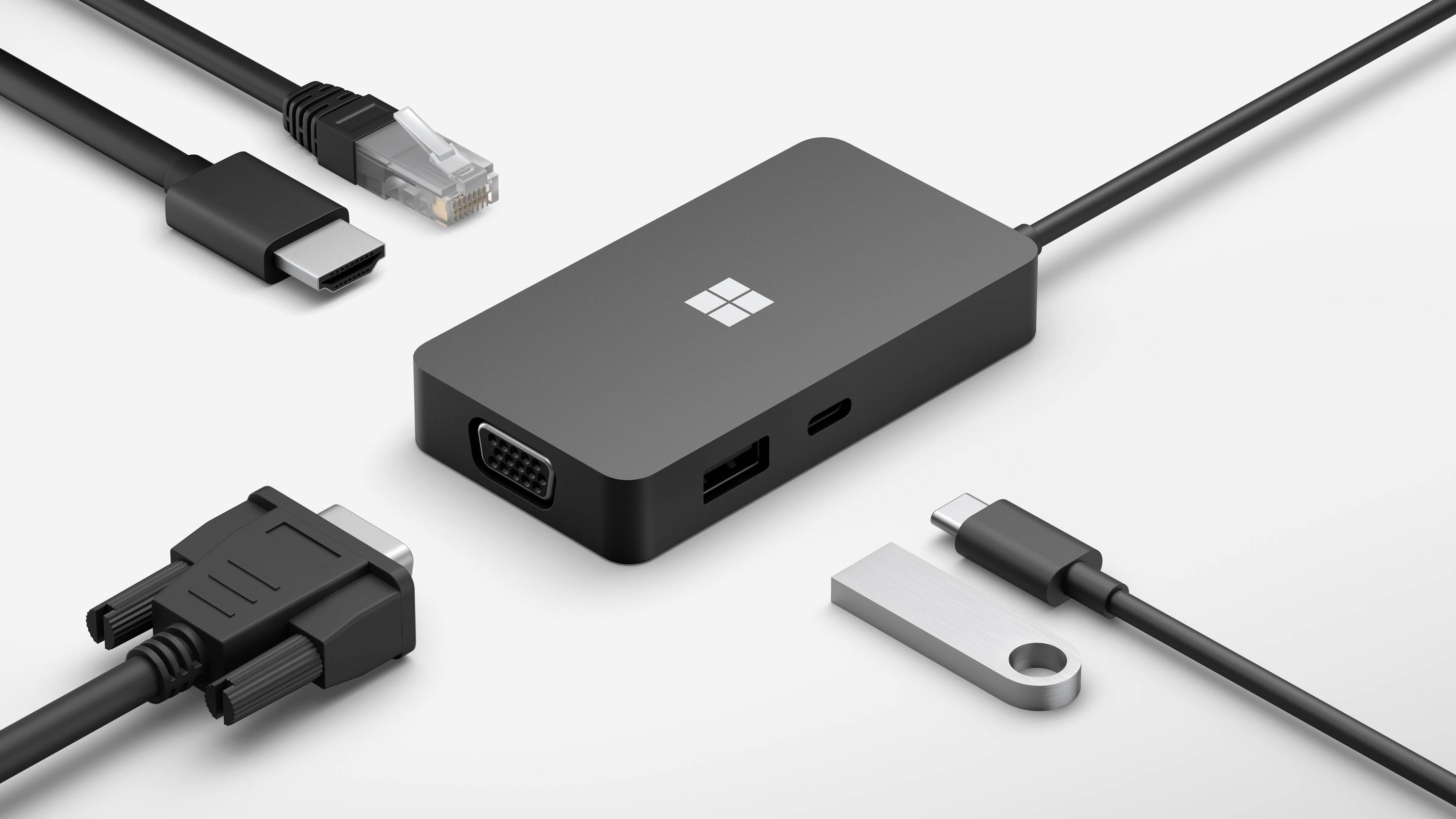 Microsoft Notebook Dockingstation Surface USB-C Travel Hub COMM Passend für Marke Dockingstations: Microsoft