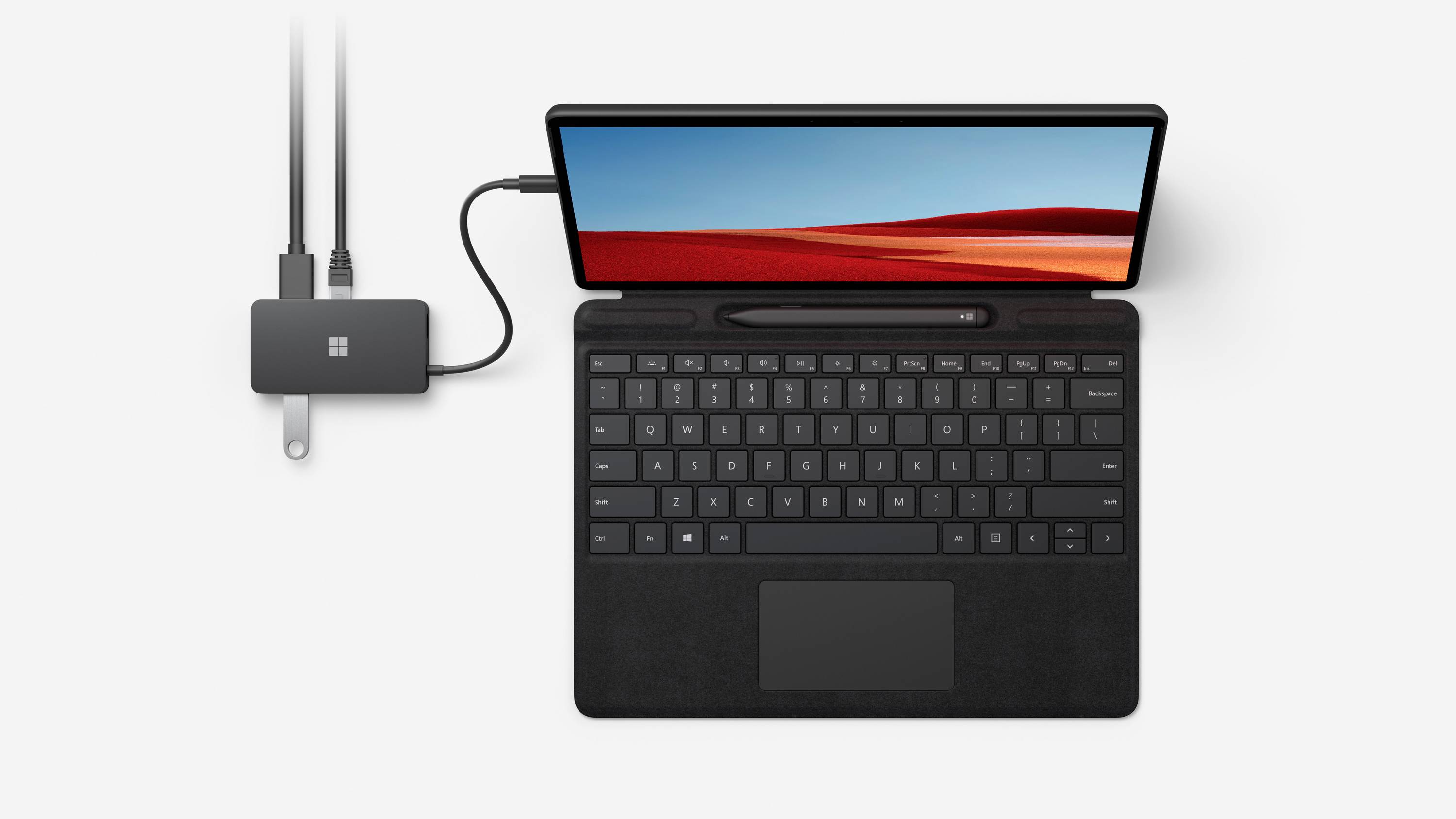 Microsoft Notebook Dockingstation Surface USB-C Travel Hub COMM Passend für Marke Dockingstations: Microsoft