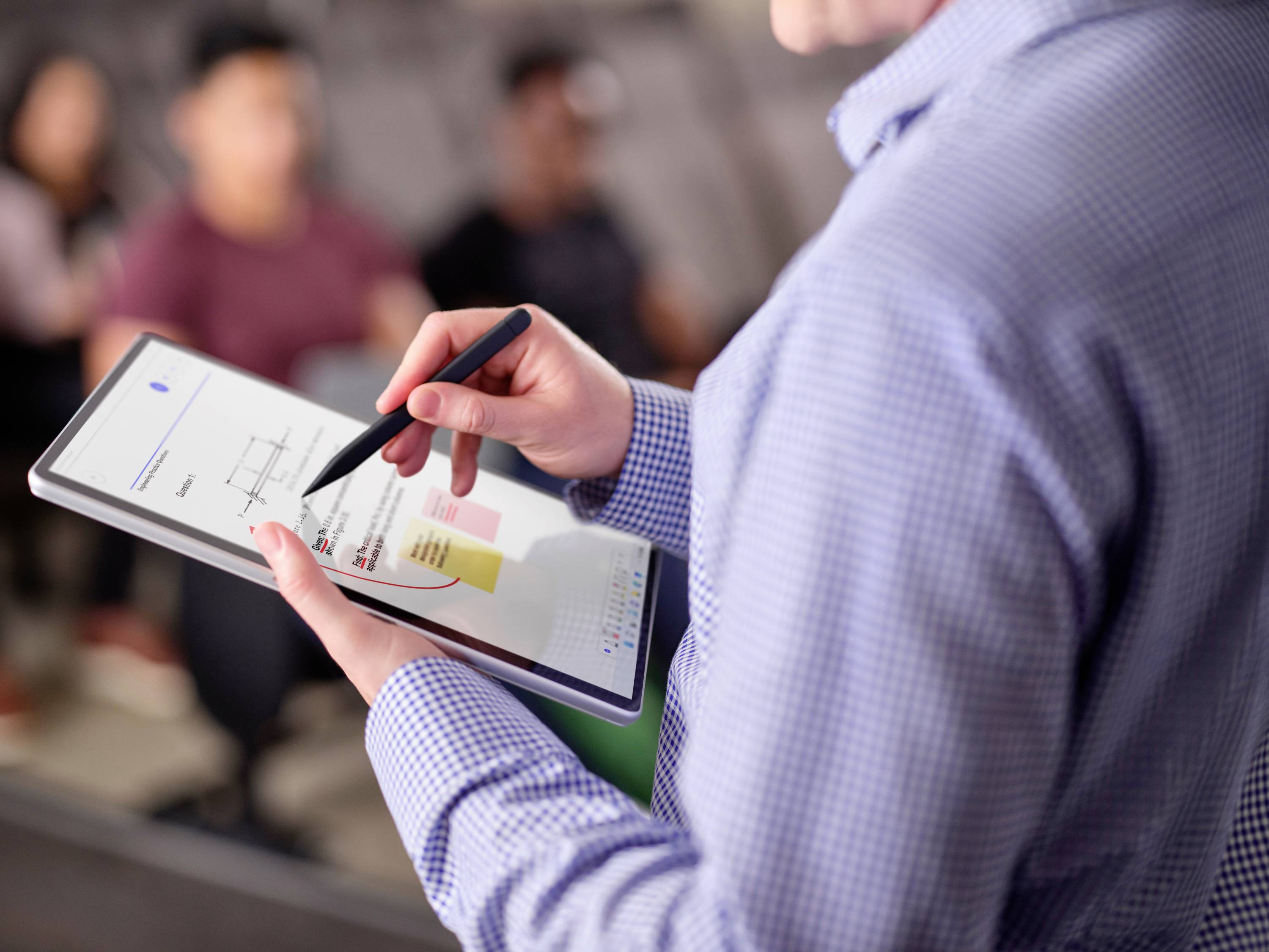 Microsoft Surface Slim Pen2 Touchpen Radiergummi-Taste Schwarz