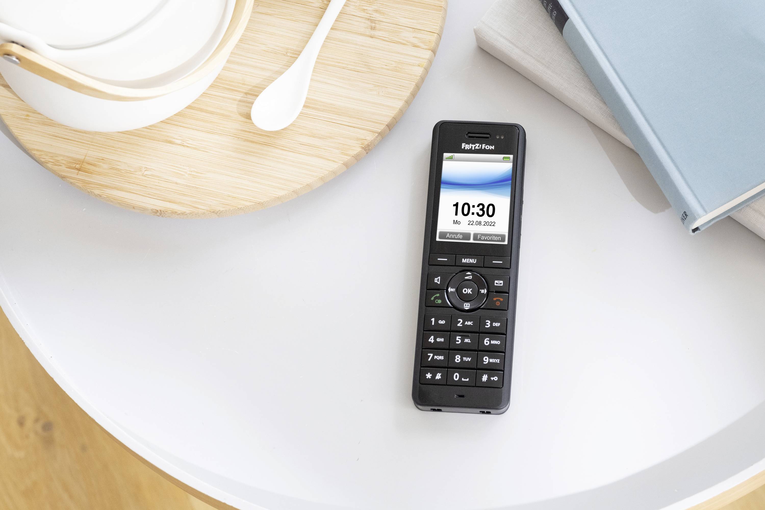 Fritz! FRITZ!Fon X6 DECT-Mobilteil Headsetanschluss, Anrufbeantworter, Babyphone, Freisprechen, Integrierter Webserver