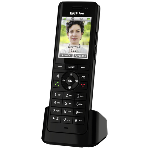 AVM FRITZ!Fon X6 DECT-Mobilteil Headsetanschluss, Anrufbeantworter, Babyphone, Freisprechen, Integr