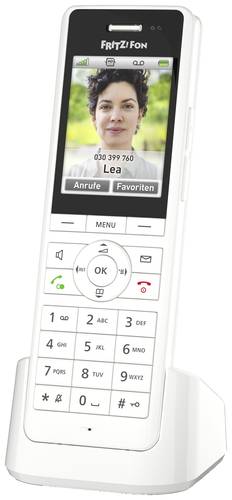 AVM FRITZ!Fon X6 DECT-Mobilteil Headsetanschluss, Anrufbeantworter, Babyphone, Freisprechen, Integri