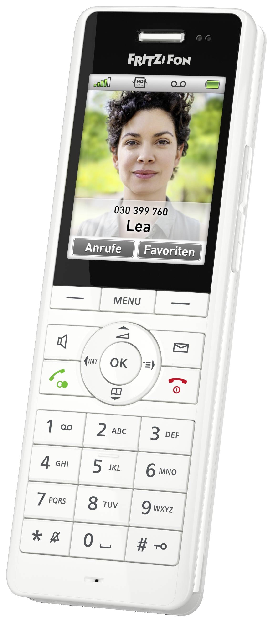 Fritz! FRITZ!Fon X6 DECT-Mobilteil Headsetanschluss, Anrufbeantworter, Babyphone, Freisprechen, Integrierter Webserver, Wettervorhersage