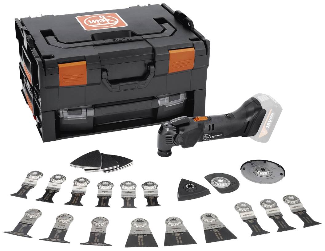 Fein Multimaster AMM 500 Plus BLACK EDITION Bare Tool 71294262000 Akku-Multifunktionswerkzeug ohne Akku, ohne Ladegerät, mit Zubehör 37teilig An