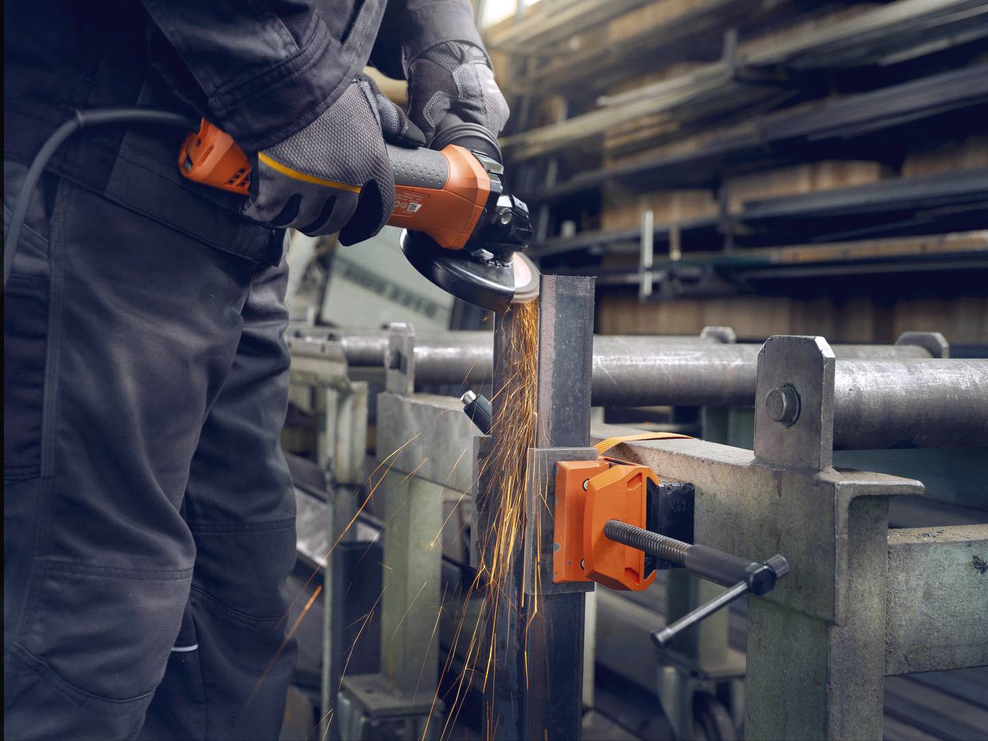 Fein VersaMAG Schraubstock 90701003020 Backenbreite: 100mm Spann-Weite (max.): 108mm