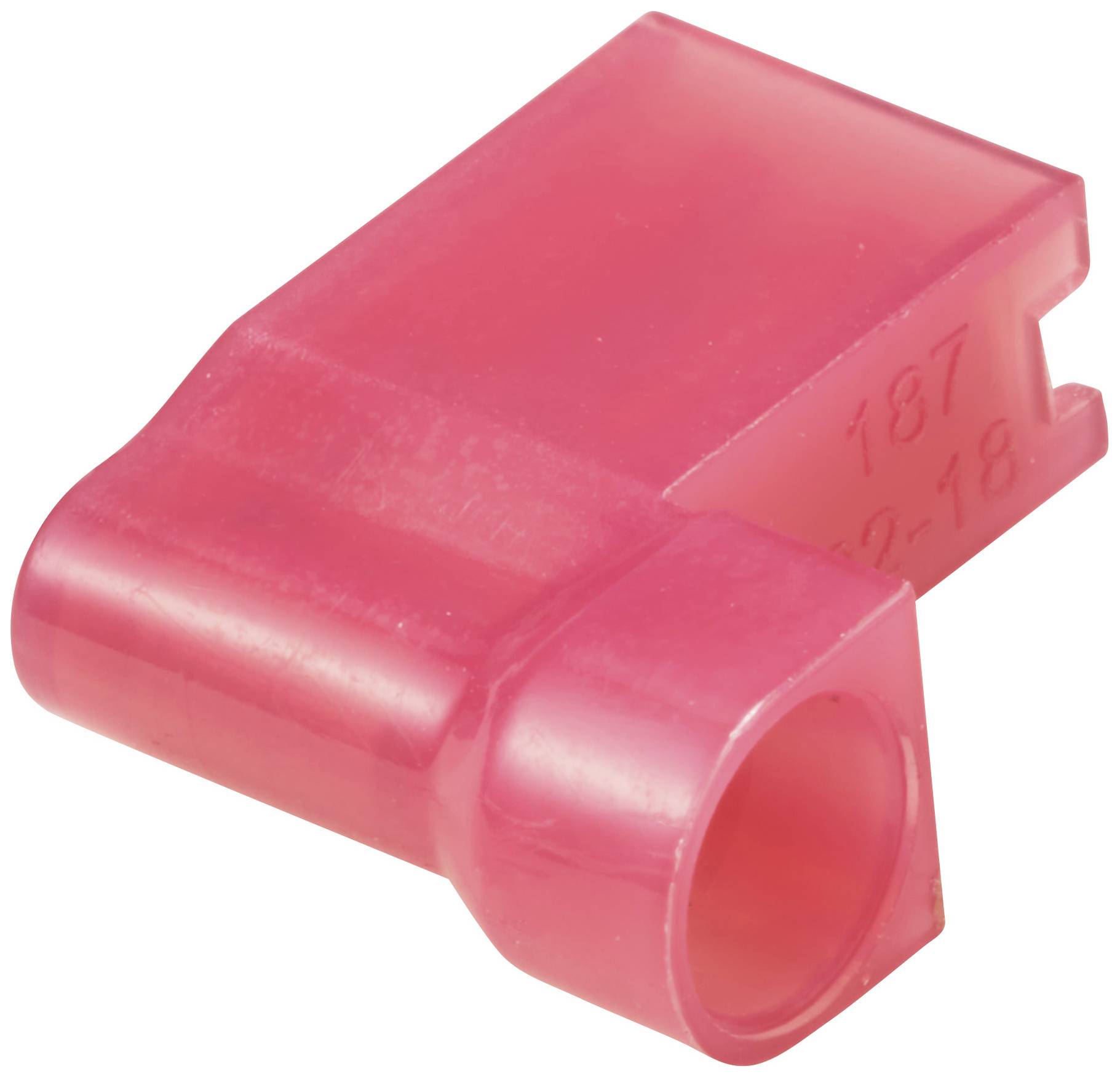 TRU COMPONENTS TC-11599316 Flachsteckhülse Steckbreite: 4.8 mm Steckdicke: 0.8 mm 90 ° Vollisoliert