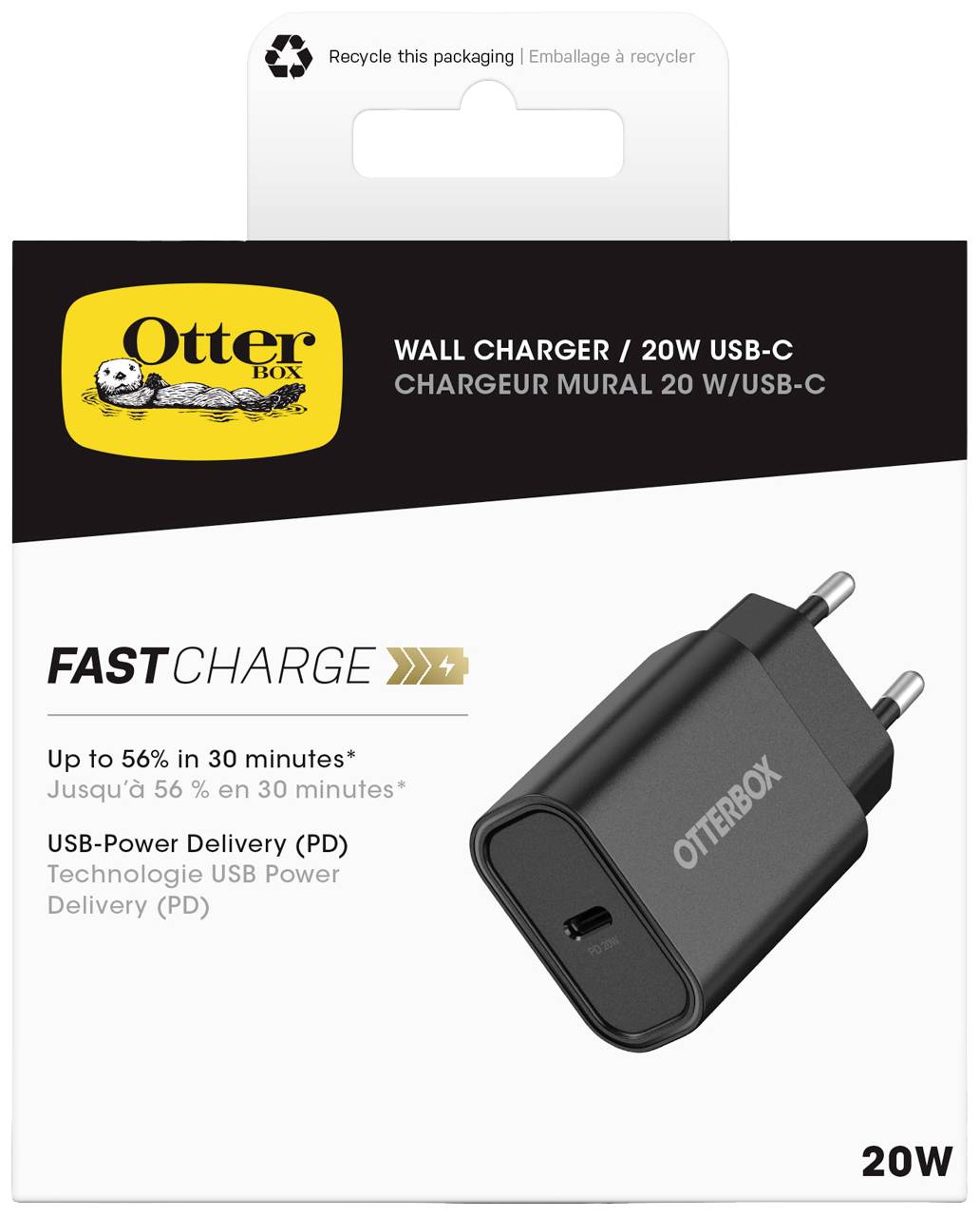 Otterbox Standard EU USB C 78-81338 USB Ladegerät Innenbereich 20 W 1 x 1x USB-C®