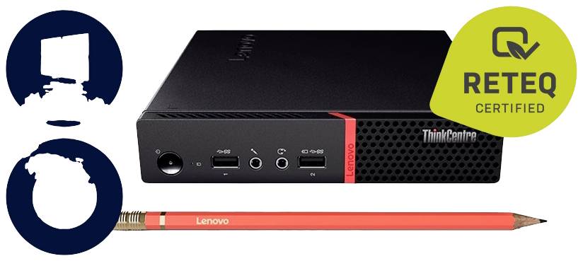 Lenovo ThinkCentre M710Q 10MQ Mini PC (generalüberholt) (sehr gut) Intel® Pentium® Gold Pentium G4400T 8GB 500GB 128GB SSD Intel