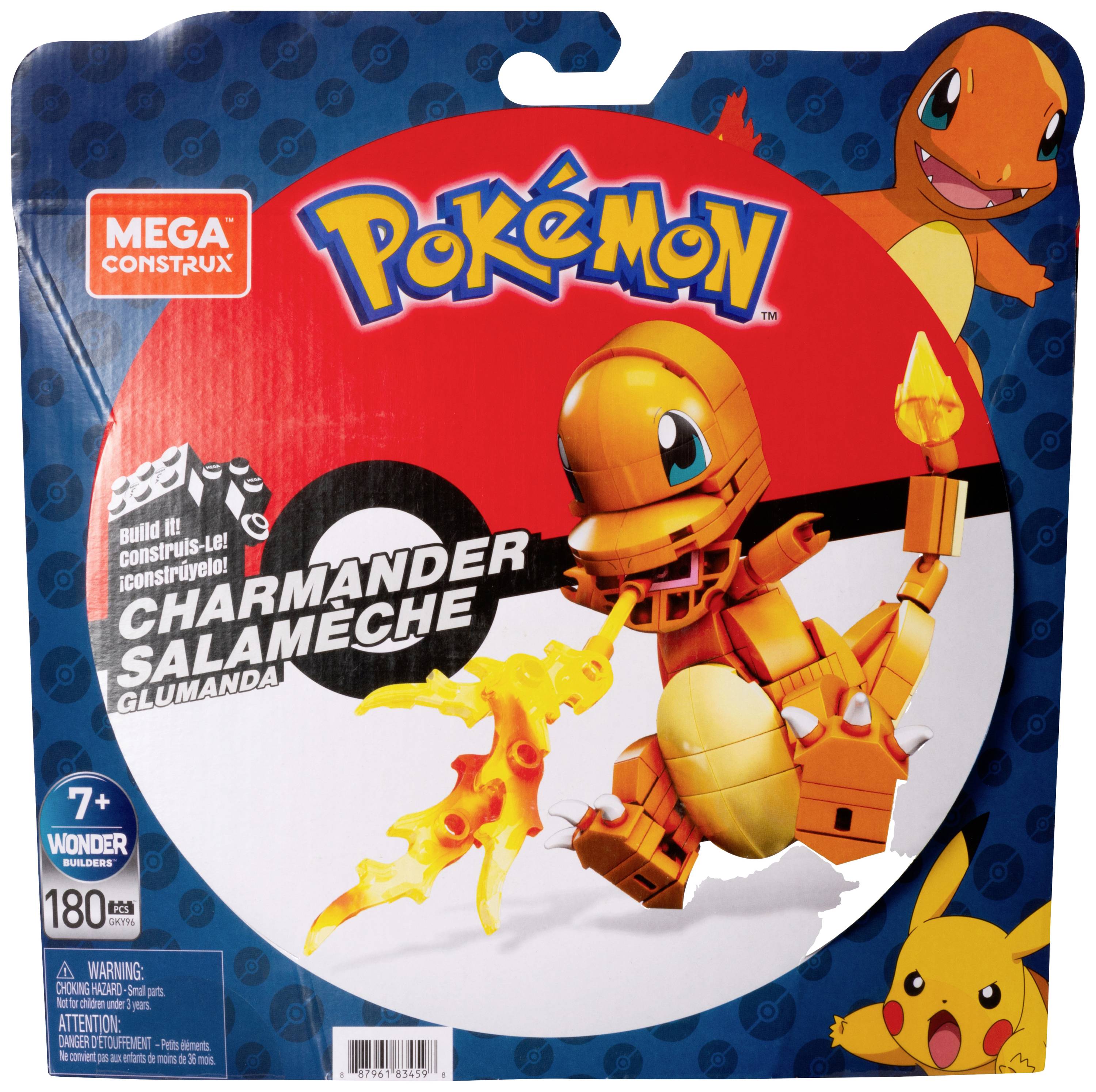 Mattel Spielfigur MEGA Pokémon Glumanda