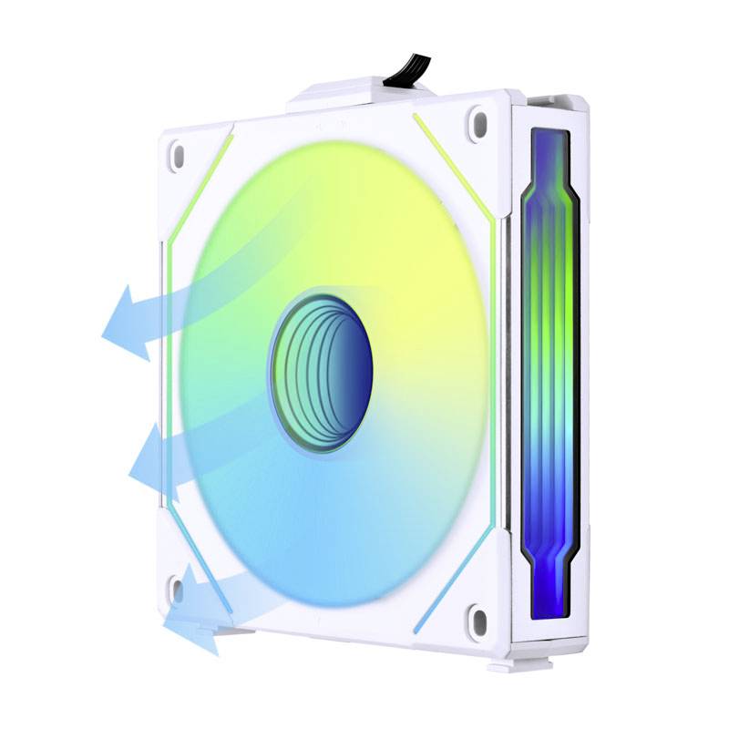 Lian Li UNI FAN SL-INF 120 ARGB Reverse Blade PWM Lüfter - 120mm, weiß PC-Gehäuse-Lüfter