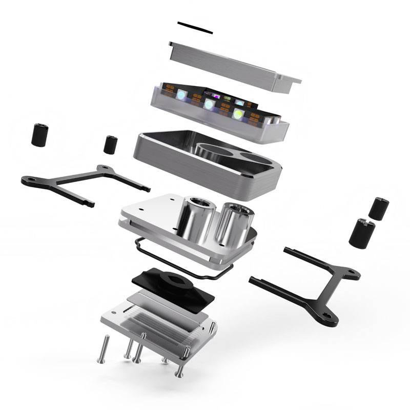 Alphacool Alphacool Core 1 CPU-Kühler - Silber CPU-Kühler mit Lüfter