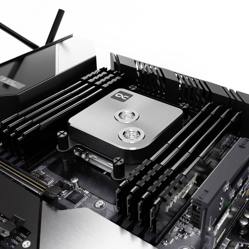 Alphacool Alphacool Core 1 CPU-Kühler - Silber CPU-Kühler mit Lüfter