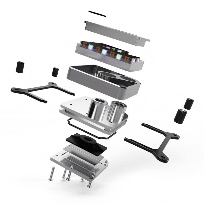 Alphacool Core 1 CPU-Kühler - Weiß CPU-Kühler mit Lüfter