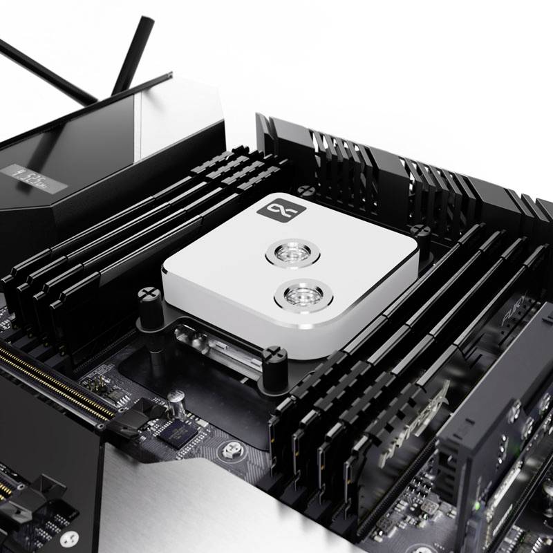 Alphacool Core 1 CPU-Kühler - Weiß CPU-Kühler mit Lüfter