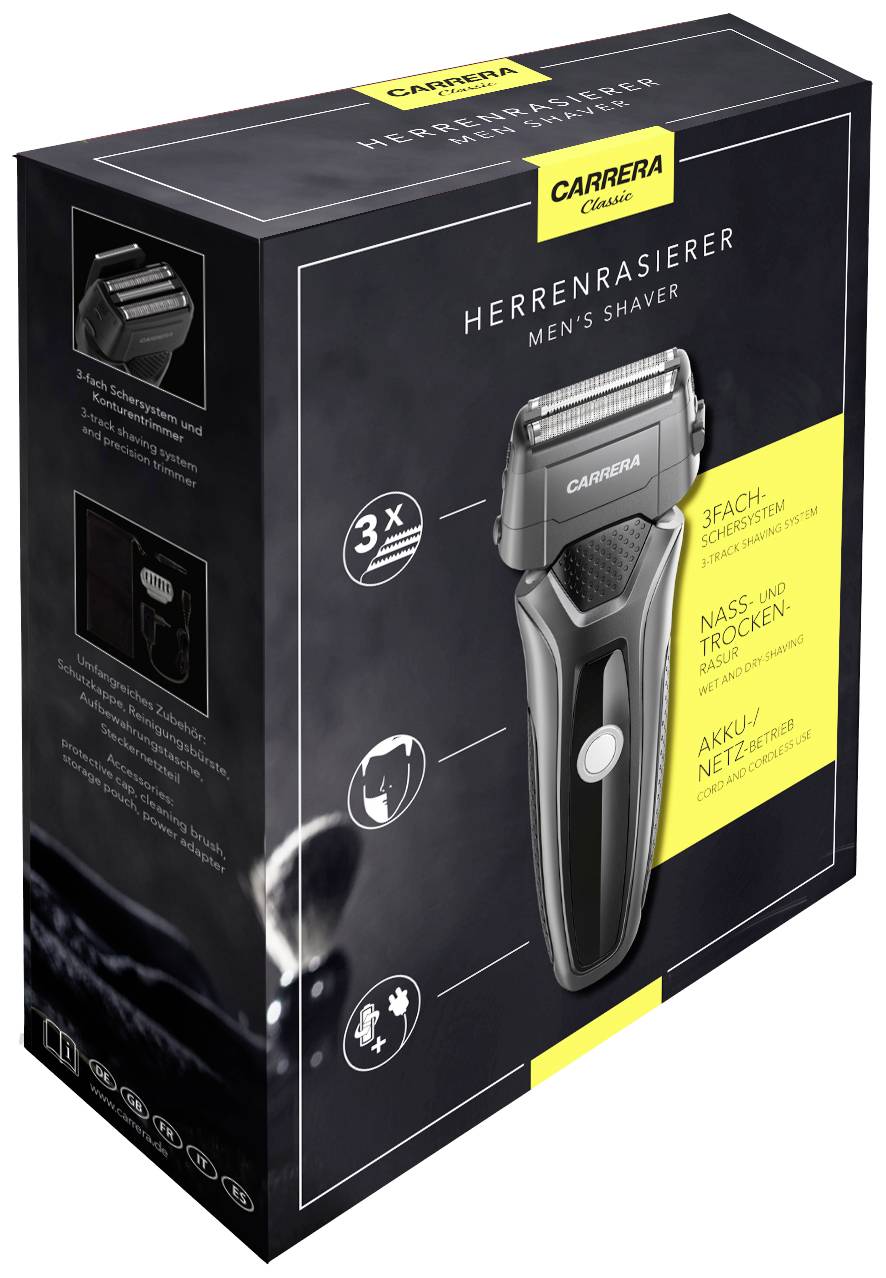 Carrera Beauty Classic Rasierer Schwarz