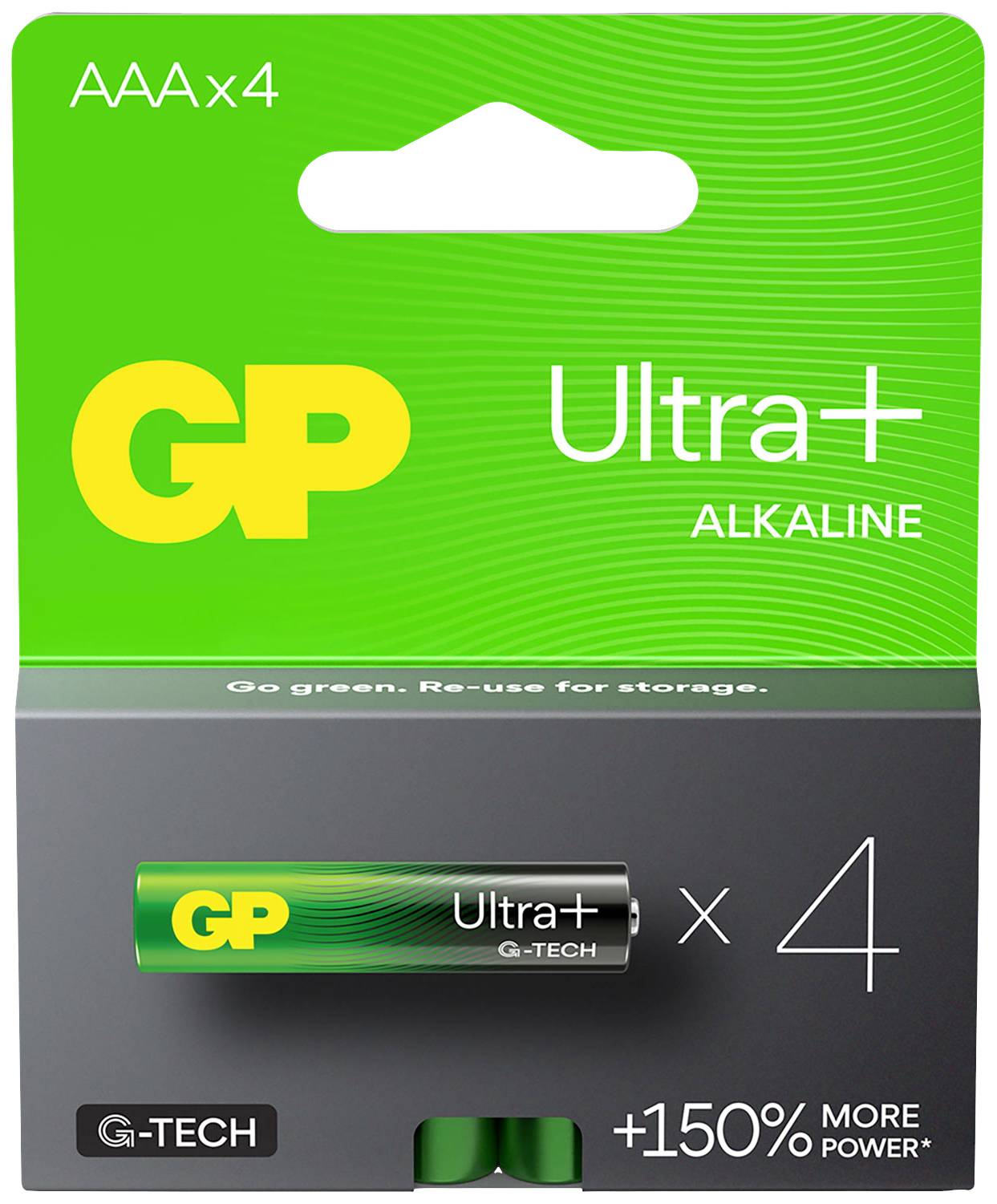 GP Ultra Micro (AAA)-Batterie Alkali-Mangan 1.5V 4St.