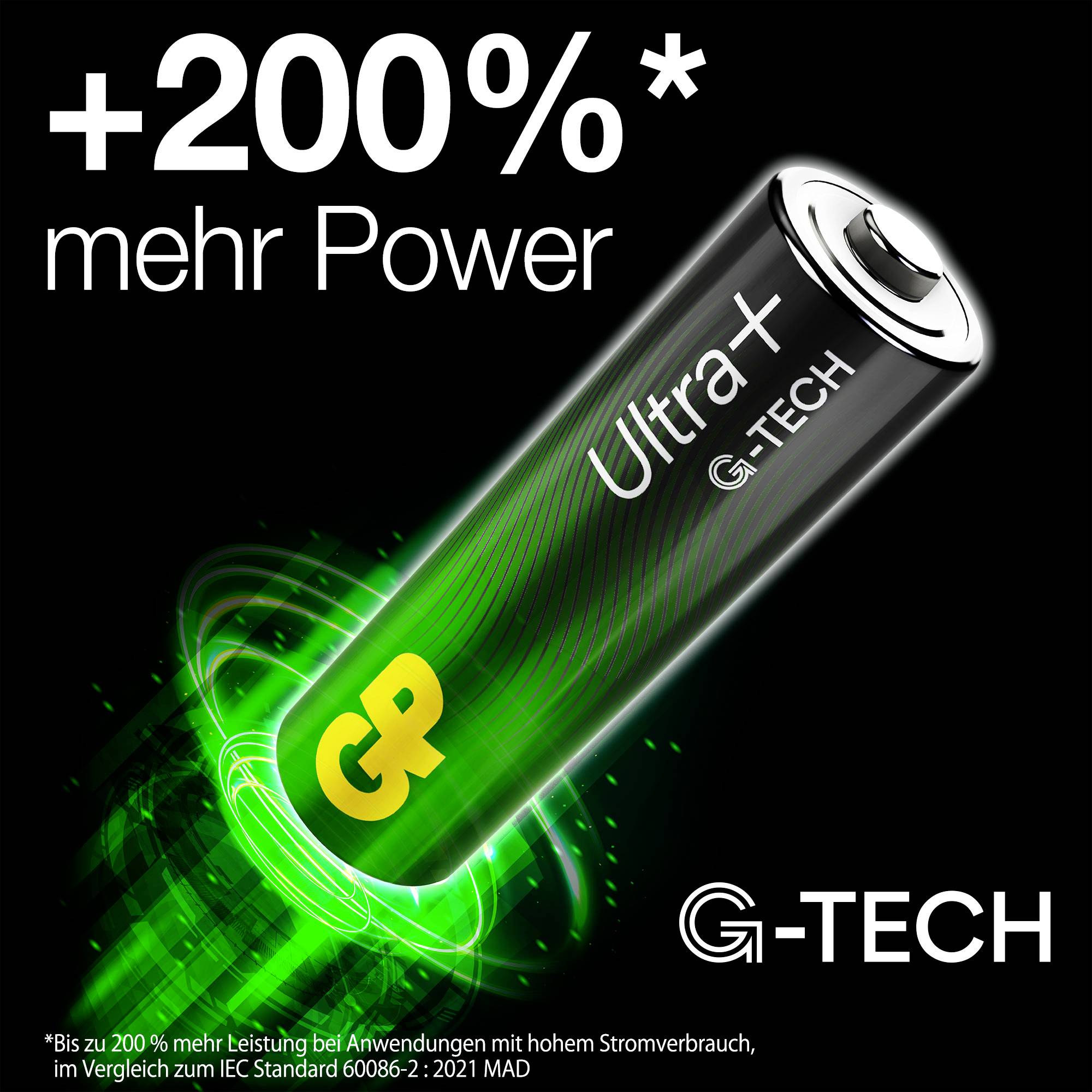 GP Ultra Plus Mignon (AA)-Batterie 1.5V 4St.