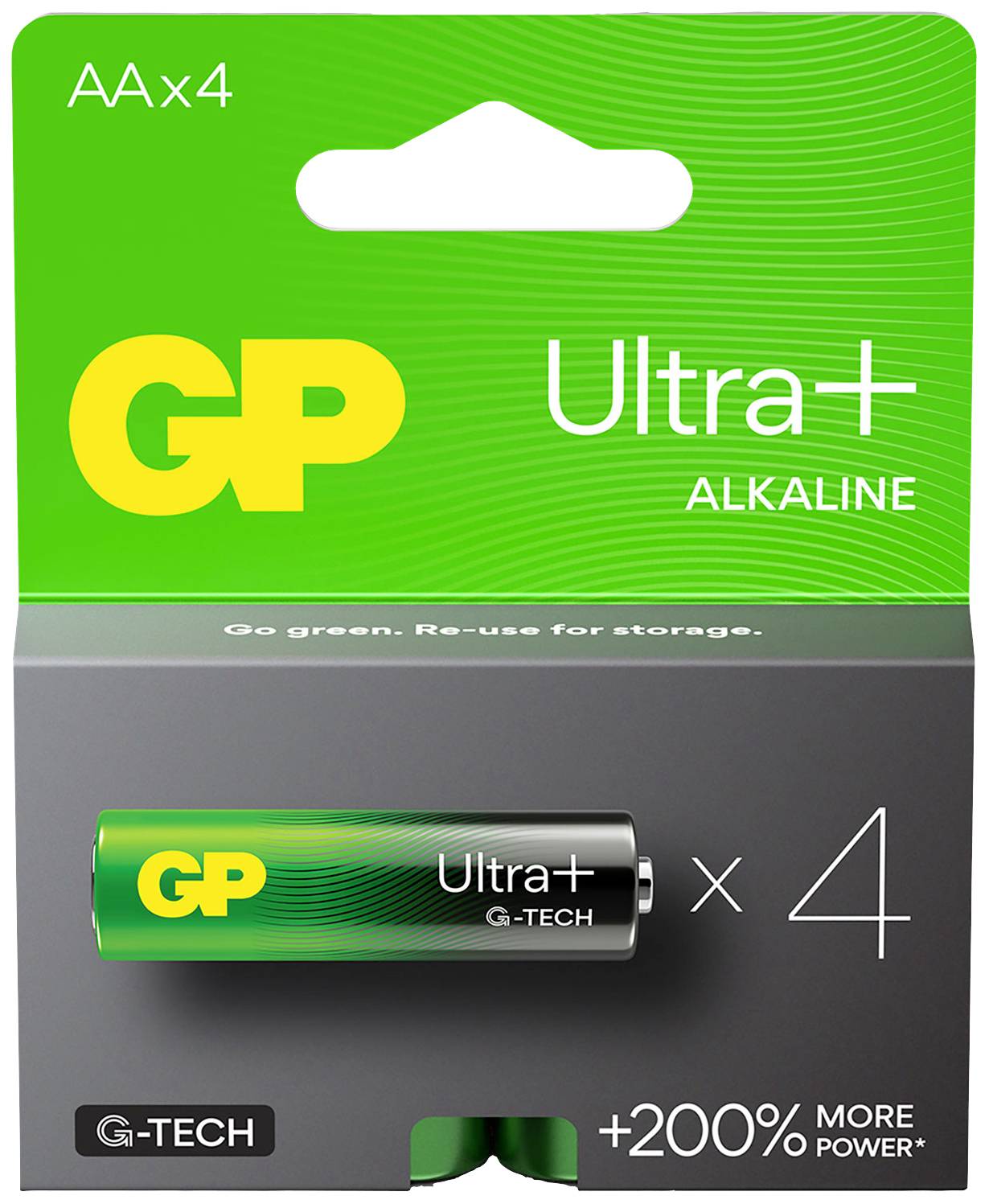 GP Ultra Plus Mignon (AA)-Batterie 1.5V 4St.