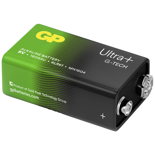 GP Batteries Ultra Plus 9 V Block-Batterie Alkali-Mangan 9 V 1 St.