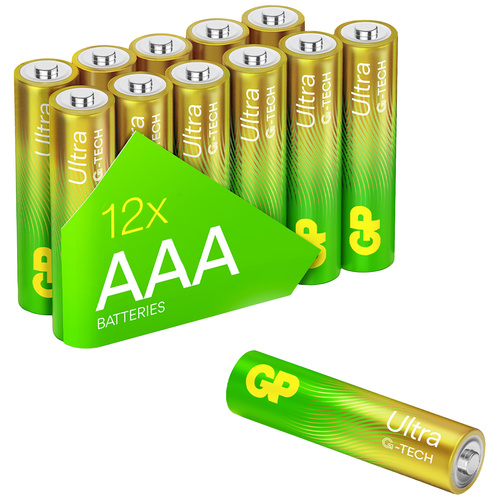 GP Batteries Ultra Micro (AAA)-Batterie Alkali-Mangan 1.5 V 12 St.