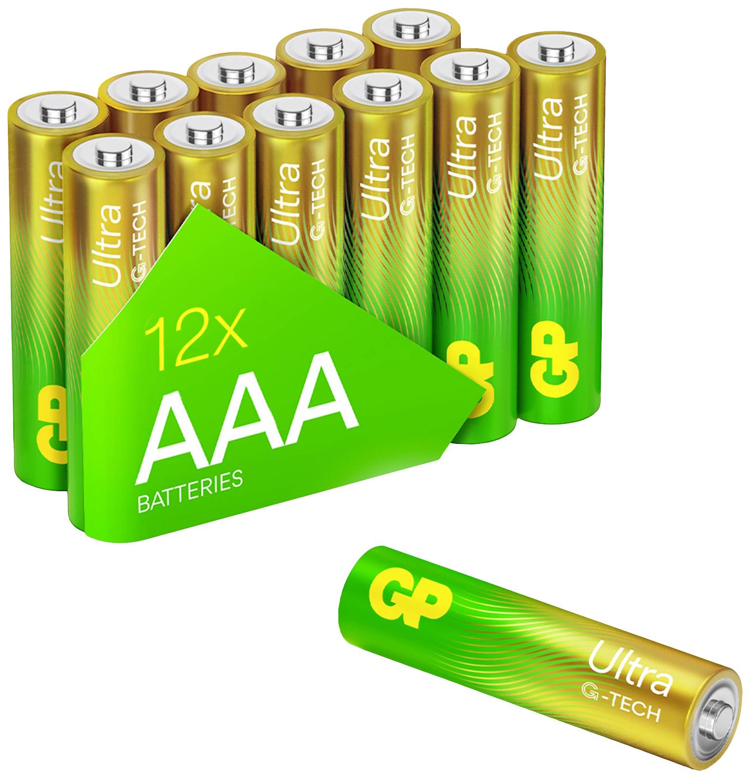 GP Ultra Micro (AAA)-Batterie Alkali-Mangan 1.5V 12St.