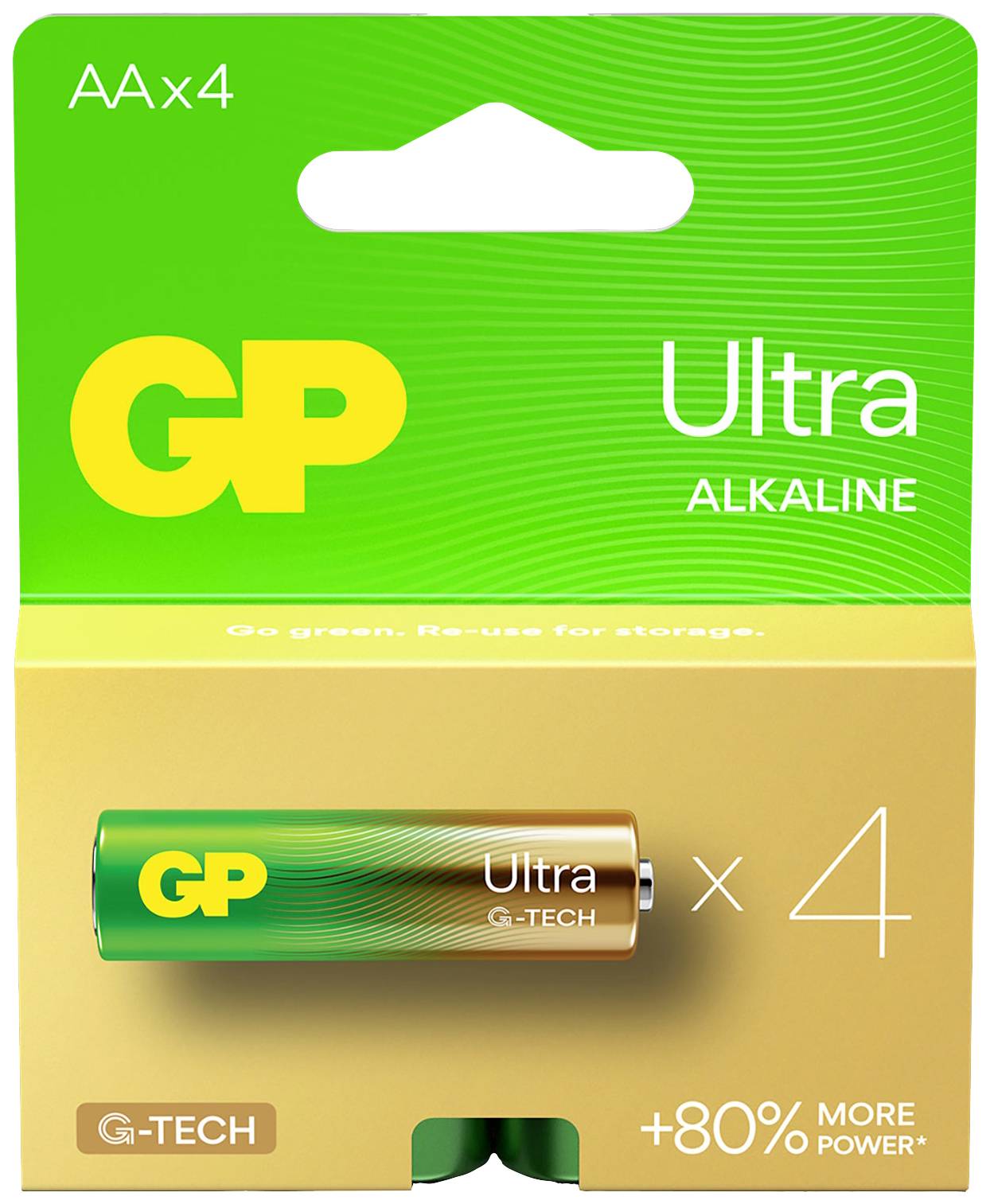 GP Ultra Mignon (AA)-Batterie Alkali-Mangan 1.5V 4St.