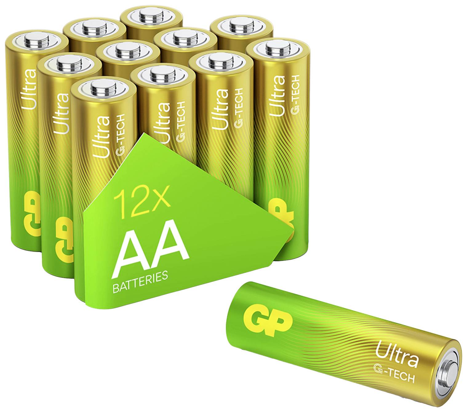 GP Ultra Mignon (AA)-Batterie Alkali-Mangan 1.5 V 12 St.