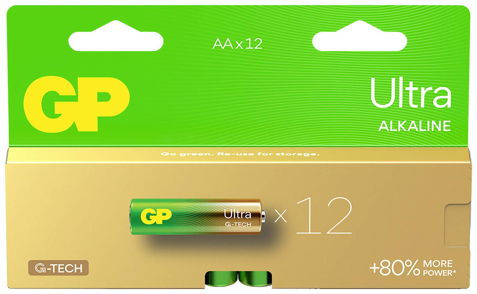 GP Ultra Mignon (AA)-Batterie Alkali-Mangan 1.5 V 12 St.