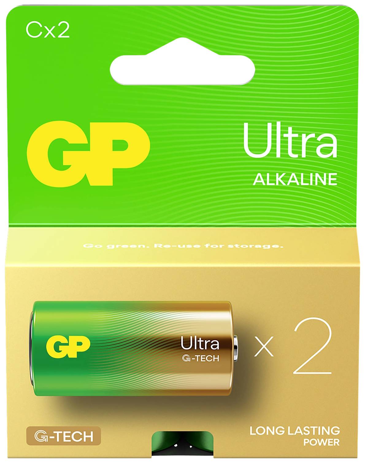 GP Ultra Baby (C)-Batterie Alkali-Mangan 1.5V 2St.