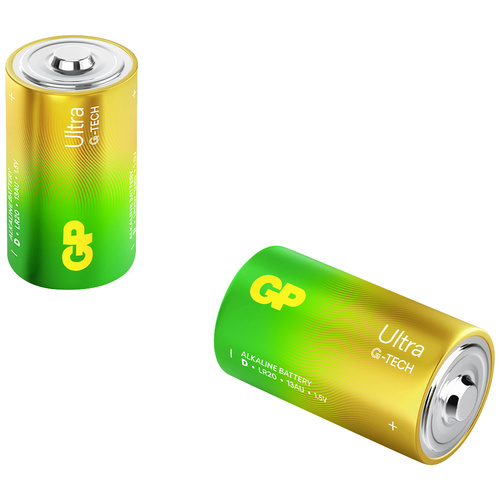 GP Batteries Ultra Mono (D)-Batterie Alkali-Mangan 1.5V 2St.