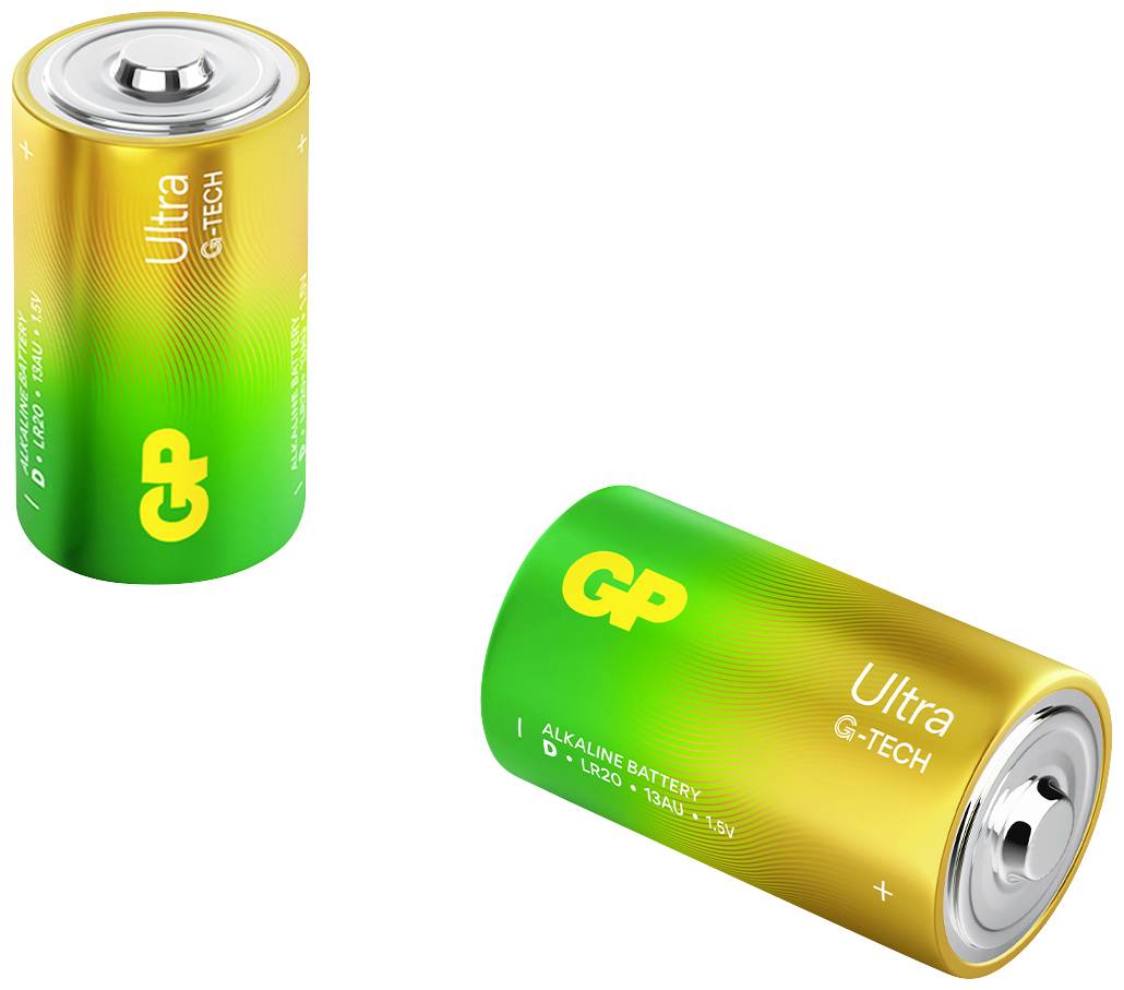 GP Ultra Mono (D)-Batterie Alkali-Mangan 1.5 V 2 St.