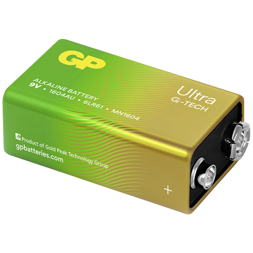 GP Batteries Ultra 9 V Block-Batterie Alkali-Mangan 9 V 1 St.