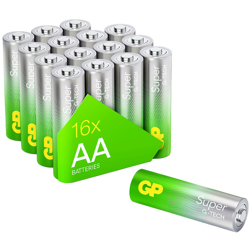 GP Batteries Super Mignon (AA)-Batterie Alkali-Mangan 1.5V 16St.