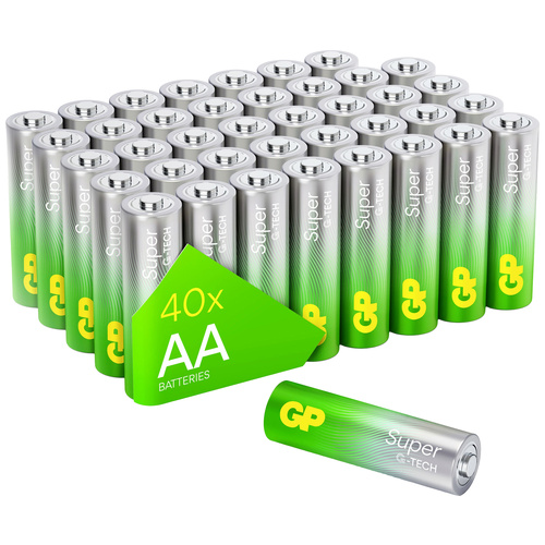 GP Batteries Super Mignon (AA)-Batterie Alkali-Mangan 1.5V 40St.