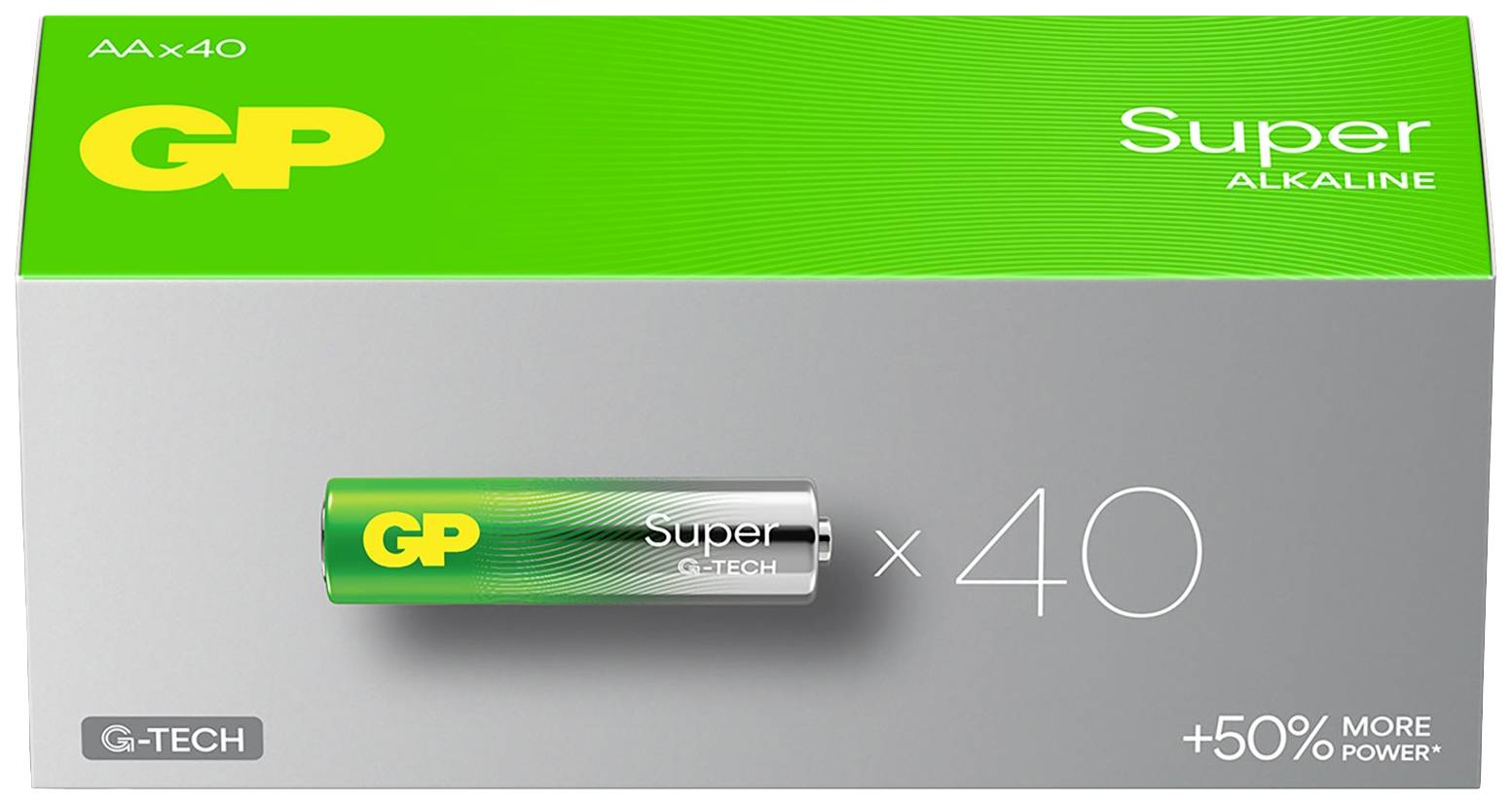 GP Super Mignon (AA)-Batterie Alkali-Mangan 1.5V 40St.