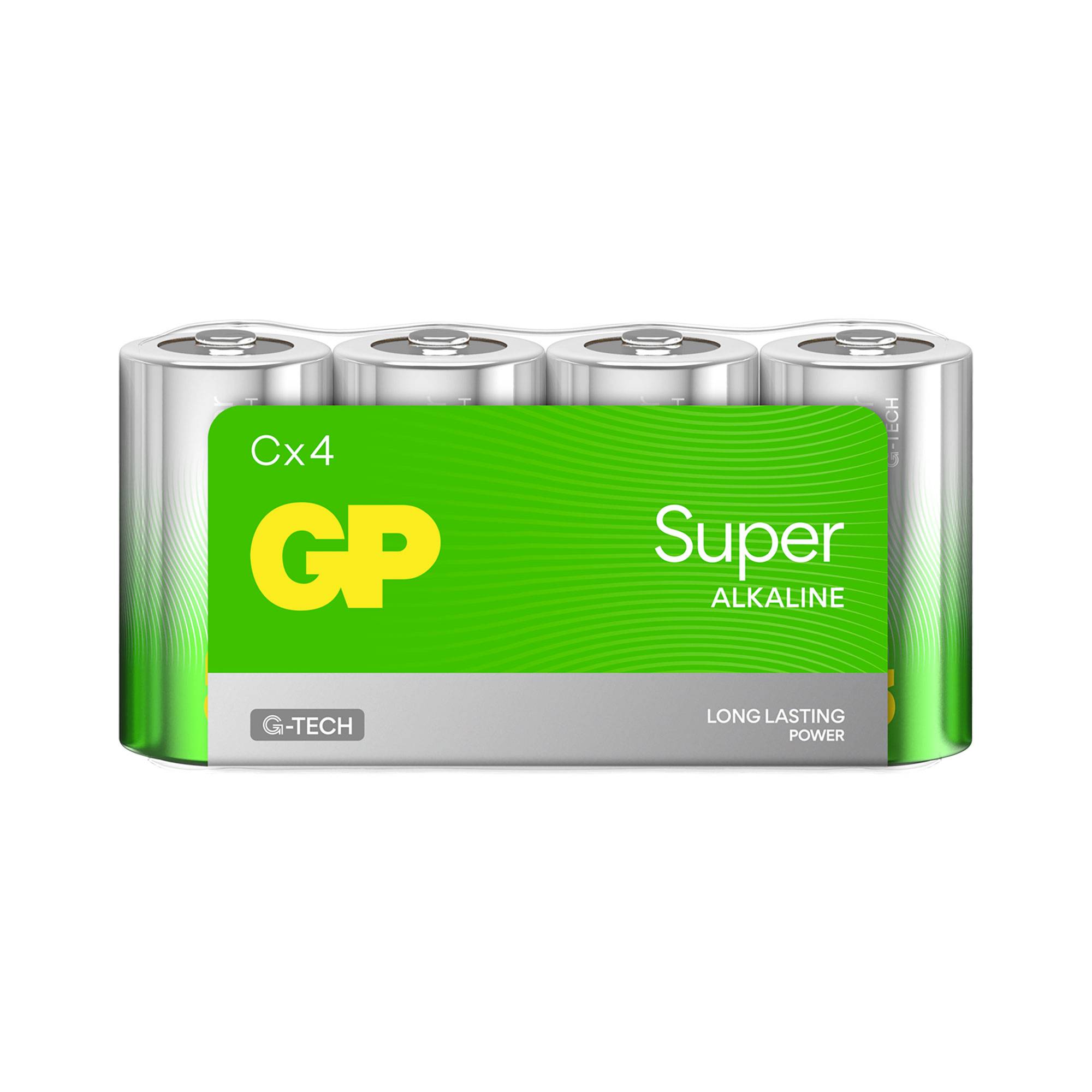 GP Super Baby (C)-Batterie Alkali-Mangan 1.5V 4St.
