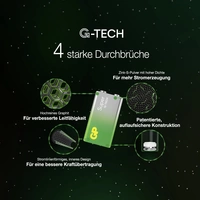 GP Super 9 V Block-Batterie 9 V GP Super 9 V Block-Batterie 9 V