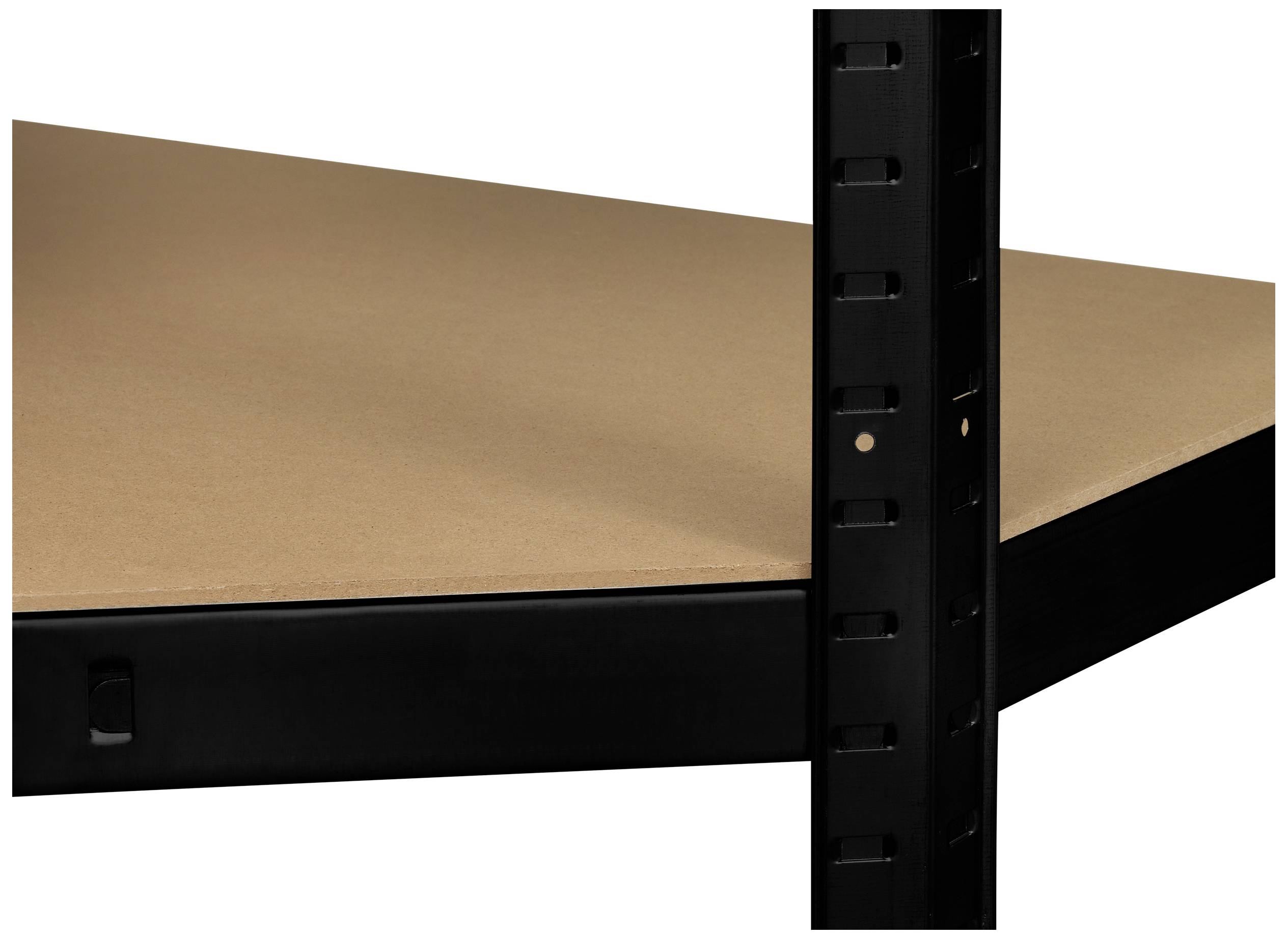 TOOLCRAFT TO-8701224 Lagerregal-Eckmodul 175kg (B x H x T) 700 x 1800 x 700mm Metall (pulverbeschichtet), MDF galvanisch verzinkt