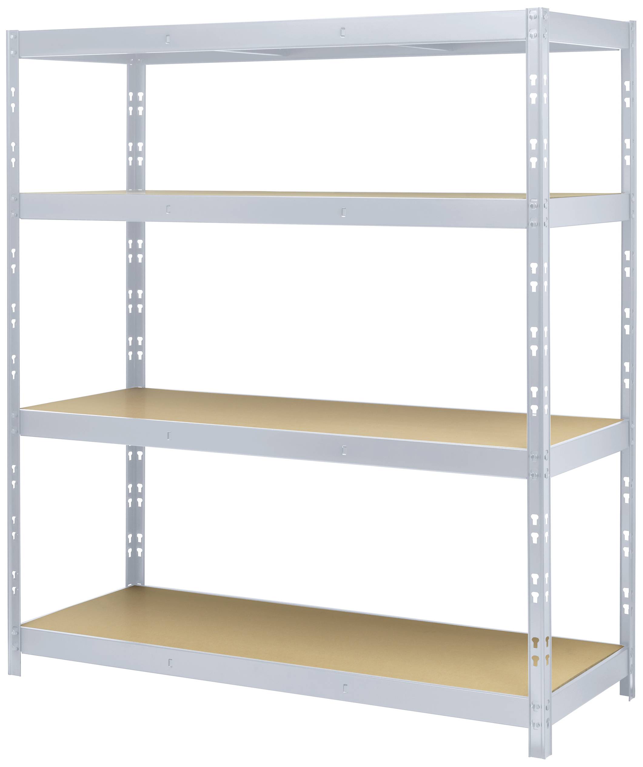 TOOLCRAFT TO-8701227 Weitspannregal-Grundmodul 350kg (B x H x T) 1600 x 1800 x 600mm Metall (verzinkt), MDF galvanisch verzinkt