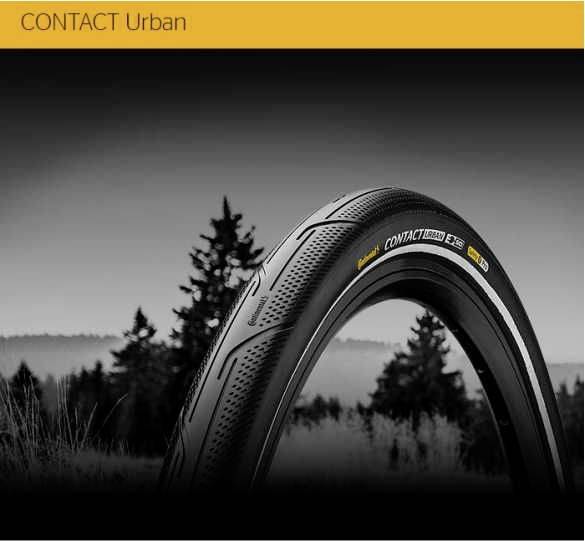Continental Contact Urban Fahrradreifen 26 x 2.20 Schwarz